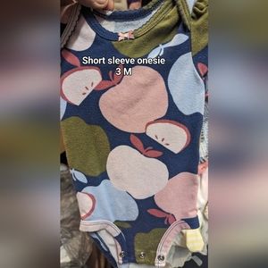 Apple short sleeve onesie
